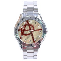 Anarchy Stainless Steel Analogue Watch (round) by VaughnIndustries