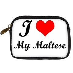 I Love My Maltese Compact Camera Case