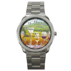 Vine Stainless Steel Sports Watch (round) by fabfunbox