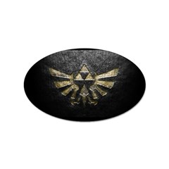 Zelda Triforce Emboss Sticker (oval)