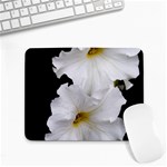 White Peonies   Small Mouse Pad (Rectangle) Front