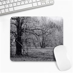 Black And White Forest Large Mouse Pad (rectangle) by Elanga