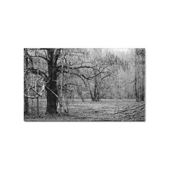 Black And White Forest Sticker (rectangle) by Elanga