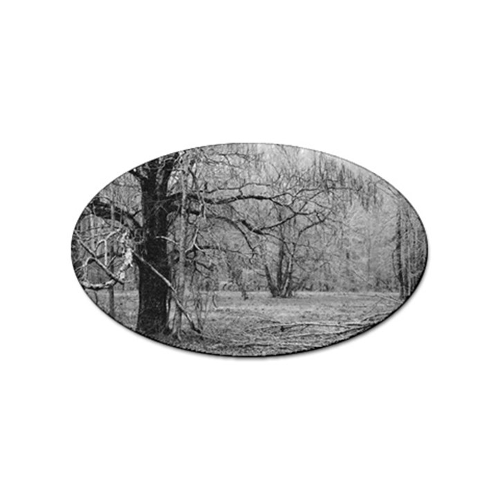 Black and White Forest 100 Pack Sticker (Oval)