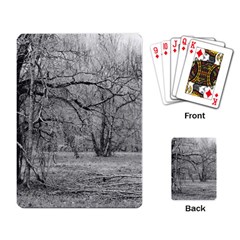 Black And White Forest Standard Playing Cards