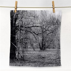 Black And White Forest Face Towel by Elanga