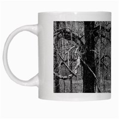 Black And White Forest White Coffee Mug