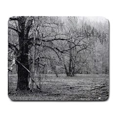 Black And White Forest Large Mouse Pad (rectangle) by Elanga