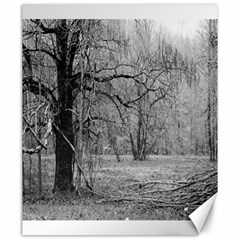 Black And White Forest 20  X 24  Unframed Canvas Print by Elanga