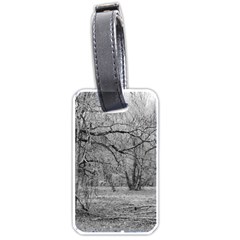 Black And White Forest Single-sided Luggage Tag