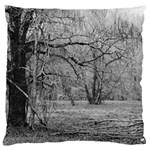 Black and White Forest Large Cushion Case (Two Sides) Front