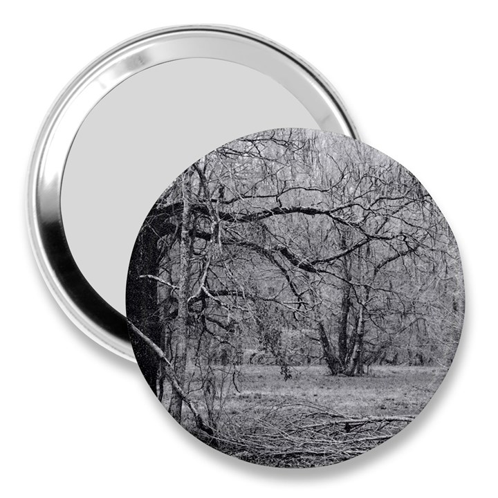 Black and White Forest 3  Handbag Mirror