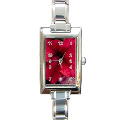 Red Peonies Classic Elegant Ladies Watch (rectangle) by Elanga