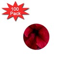 Red Peonies 100 Pack Mini Button (Round) Front