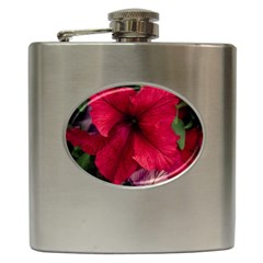 Red Peonies Hip Flask by Elanga