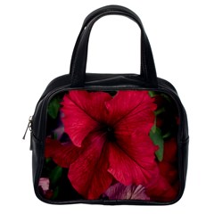 Red Peonies Single-sided Satchel Handbag by Elanga