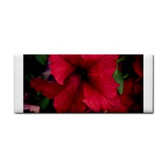 Red Peonies Hand Towel by Elanga