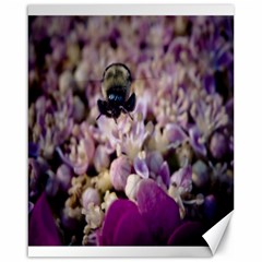 Flying Bumble Bee 16  X 20  Unframed Canvas Print by Elanga