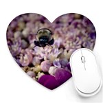 Flying Bumble Bee Mouse Pad (Heart) Front