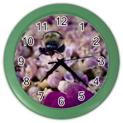 Flying Bumble Bee Colored Wall Clock