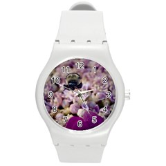 Flying Bumble Bee Round Plastic Sport Watch Medium by Elanga