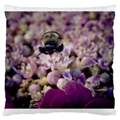 Flying Bumble Bee Large Cushion Case (two Sides)