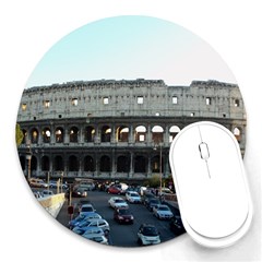 Roman Colisseum 8  Mouse Pad (round) by PatriciasOnlineCowCowStore