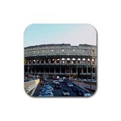 Roman Colisseum Rubber Drinks Coaster (square) by PatriciasOnlineCowCowStore