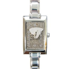 Quarter Of A Sand Dollar Classic Elegant Ladies Watch (rectangle) by Elanga