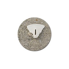 Quarter Of A Sand Dollar Golf Ball Marker by Elanga