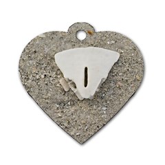 Quarter Of A Sand Dollar Single-sided Dog Tag (heart)