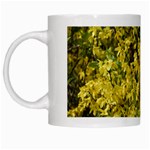 Yellow Bells White Coffee Mug Left