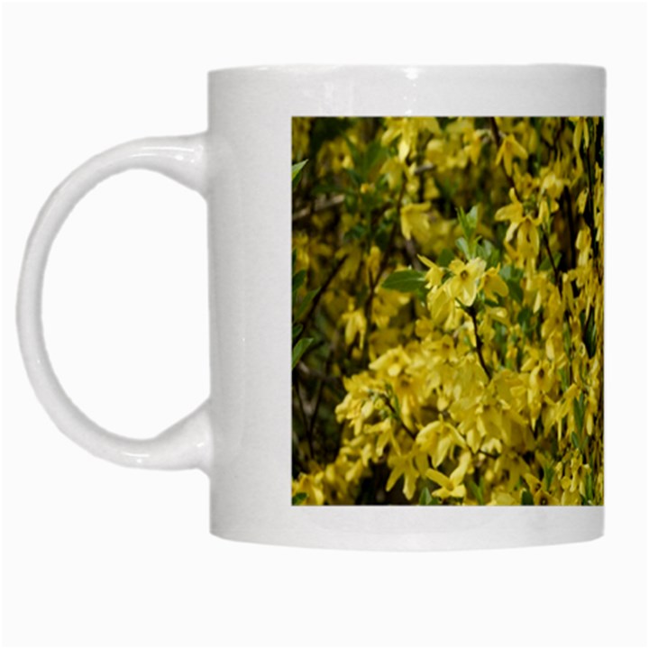 Yellow Bells White Coffee Mug