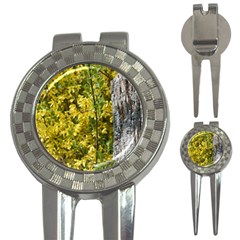 Yellow Bells Golf Pitchfork & Ball Marker by Elanga