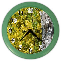 Yellow Bells Colored Wall Clock by Elanga