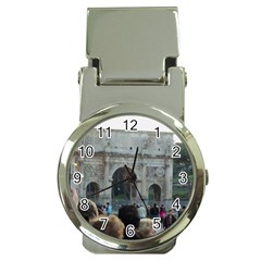 Rome Chrome Money Clip With Watch