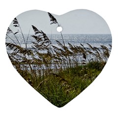 Cocoa Beach, Fl Heart Ornament (two Sides) by Elanga