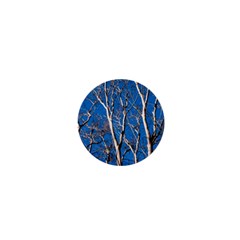 Trees On Blue Sky Mini Button (round)