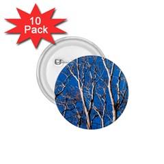 Trees On Blue Sky 10 Pack Small Button (round) by Elanga