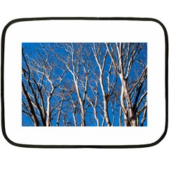 Trees On Blue Sky Twin-sided Mini Fleece Blanket