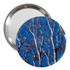 Trees On Blue Sky 3  Handbag Mirror by Elanga