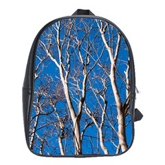 Trees On Blue Sky School Bag (xl)