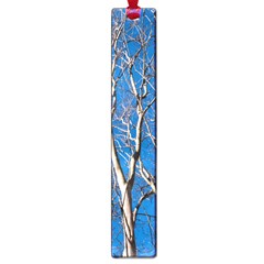 Trees On Blue Sky Large Book Mark by Elanga