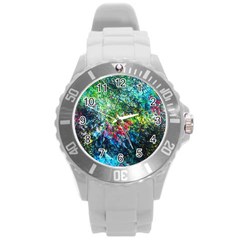 Raw Truth By Mystikka  Round Plastic Sport Watch Large by mjade