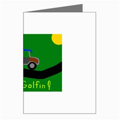 Gone Golfin 8 Pack Large Greeting Card by golforever12