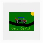 Gone Golfin Twin-sided Large Glasses Cleaning Cloth Front