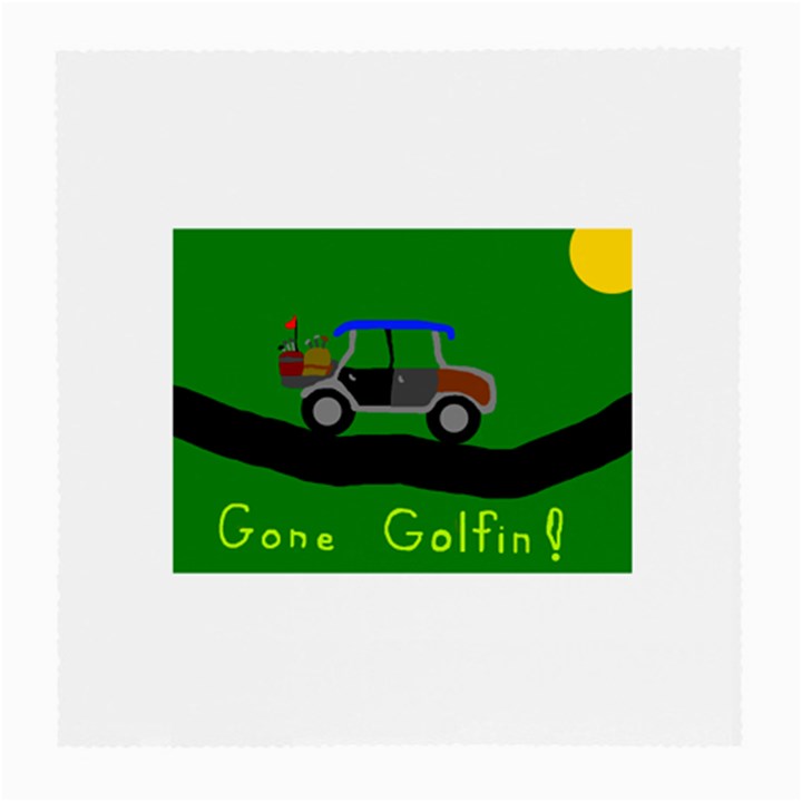 Gone Golfin Twin-sided Large Glasses Cleaning Cloth