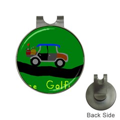 Gone Golfin Hat Clip With Golf Ball Marker by golforever12