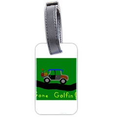 Gone Golfin Twin-sided Luggage Tag by golforever12