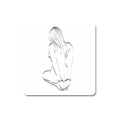 Bound Beauty Large Sticker Magnet (square) by Deviantly